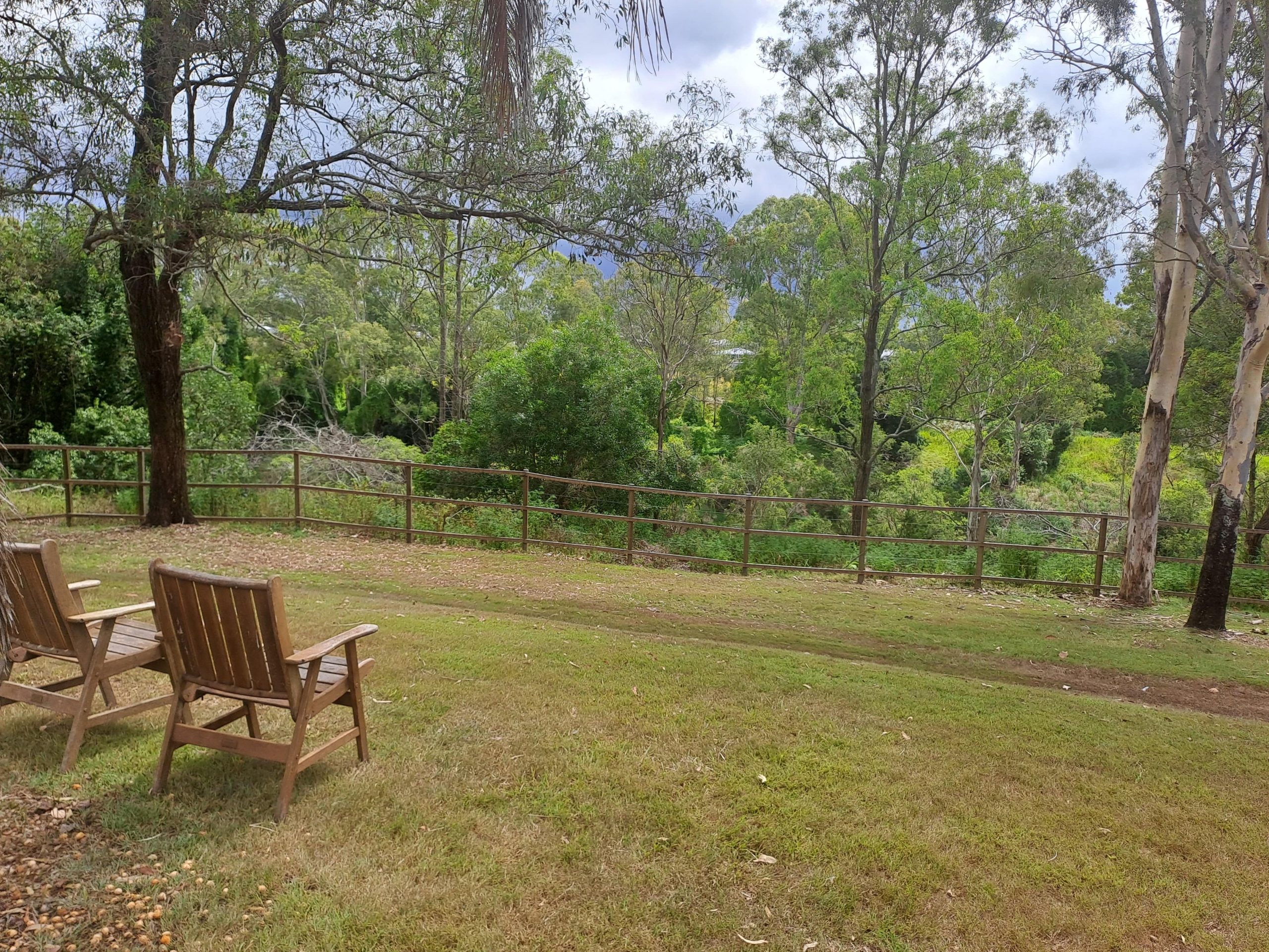 One of the many peaceful outdoor areas at Logan House